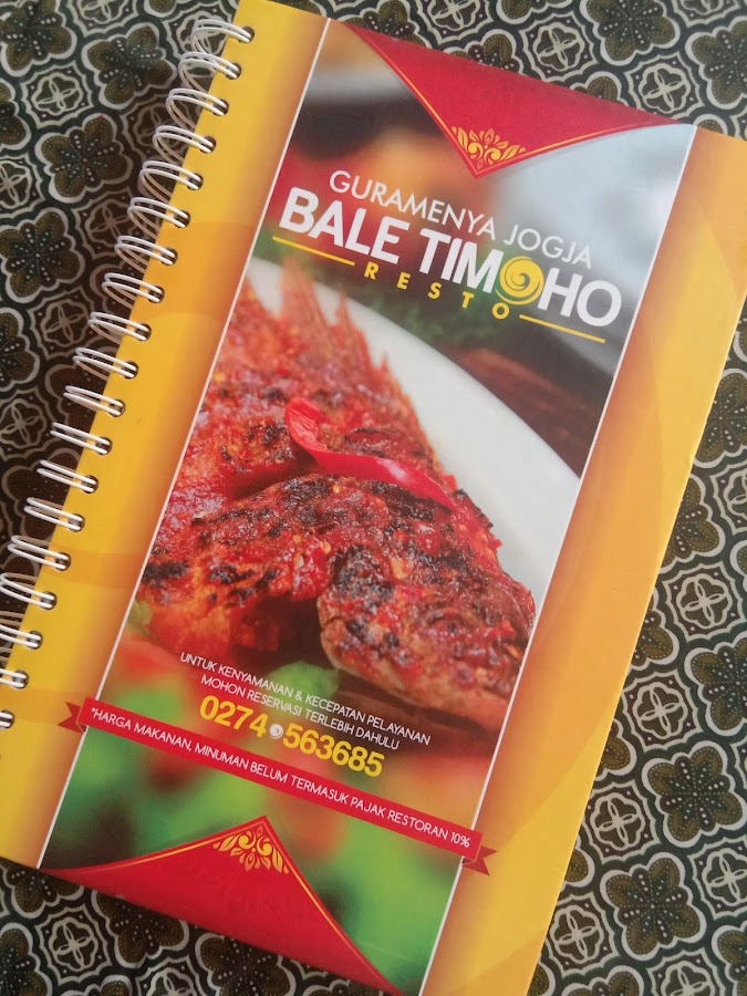 Daftar Harga Lengkap Menu Bale Timoho sebagai Panduan Daftar Harga Lengkap Menu Bale Timoho sebagai Panduan