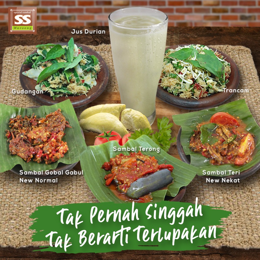 Menu Andalan dan Variasi Sambal Khas Nusantara Waroeng Spesial Sambal SS Kaliurang Menu Andalan dan Variasi Sambal Khas Nusantara Waroeng Spesial Sambal SS Kaliurang