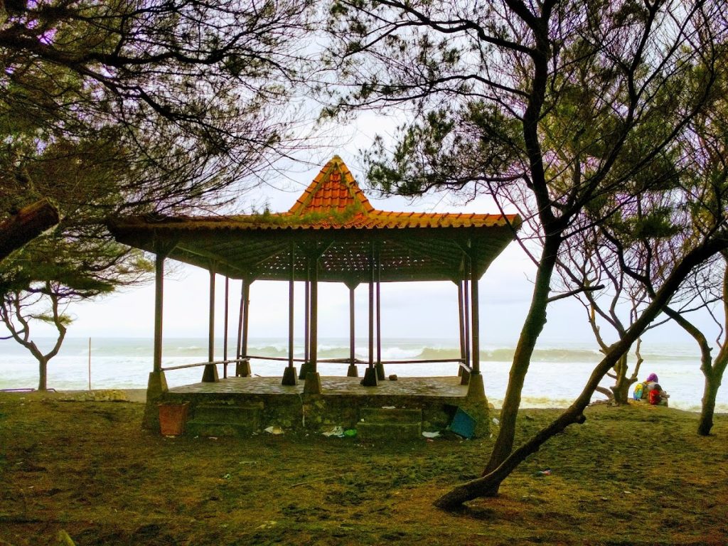 Di sisi kenyamanan, Pantai Pandansari menyediakan gazebo dan kursi bambu yang tersebar di berbagai sudut, terutama di bawah rindangnya pohon cemara.